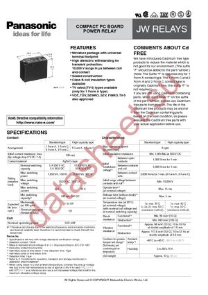 JW1FSN-DC24V datasheet  